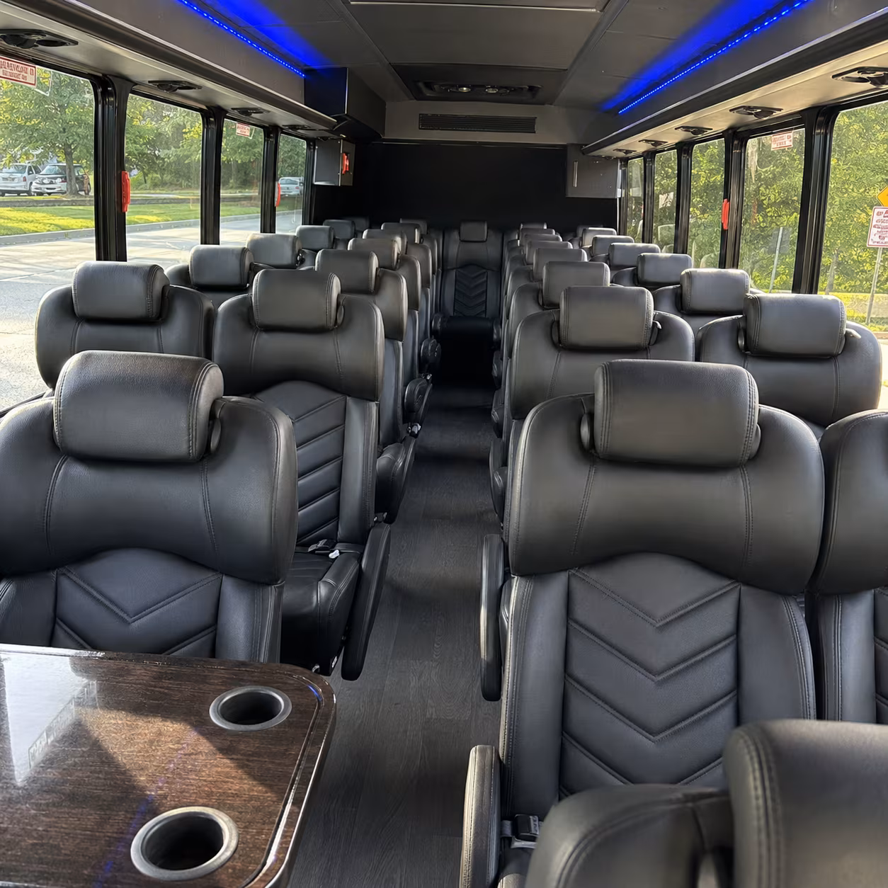 miami 25 passenger minibus inside