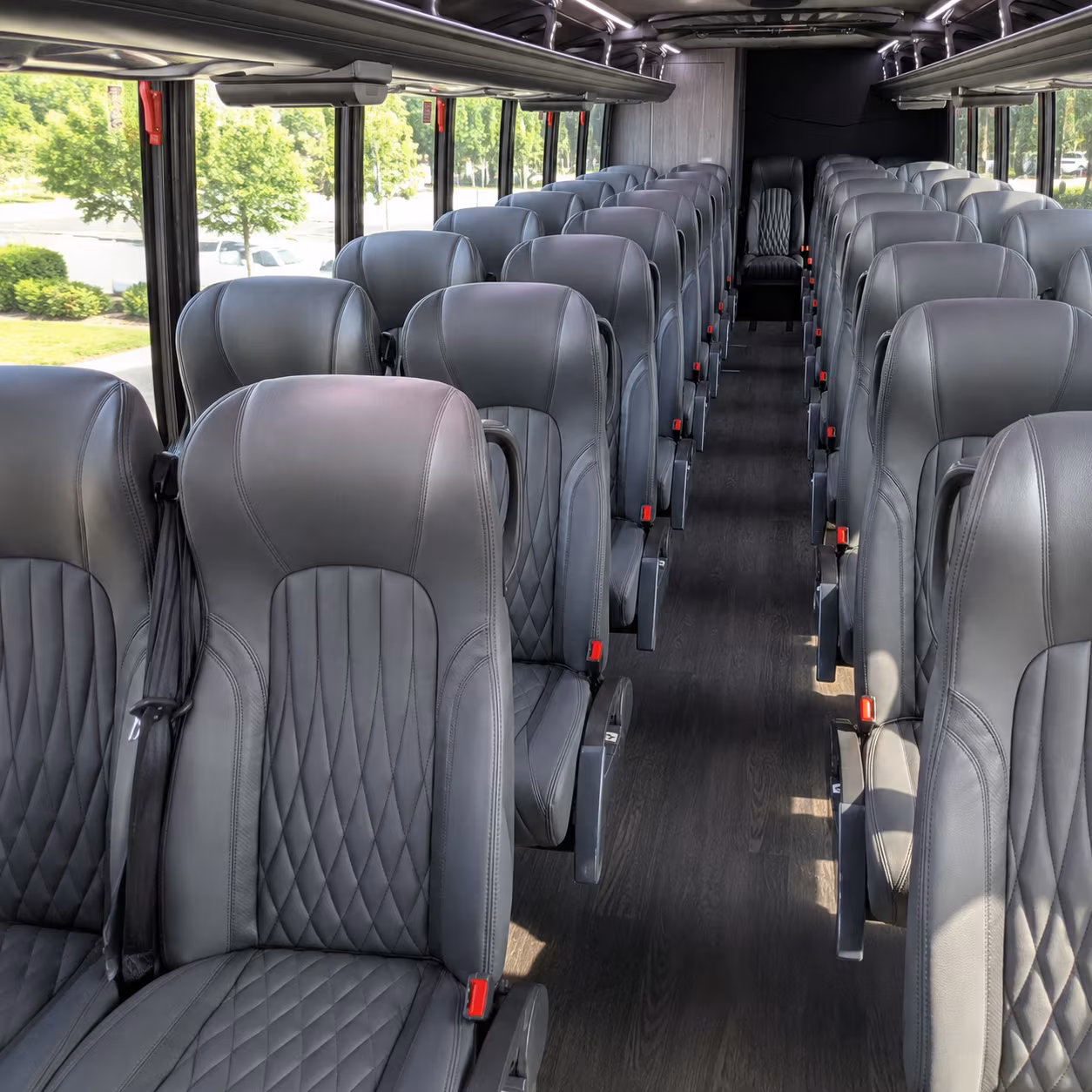 miami 25 passenger minibus interior