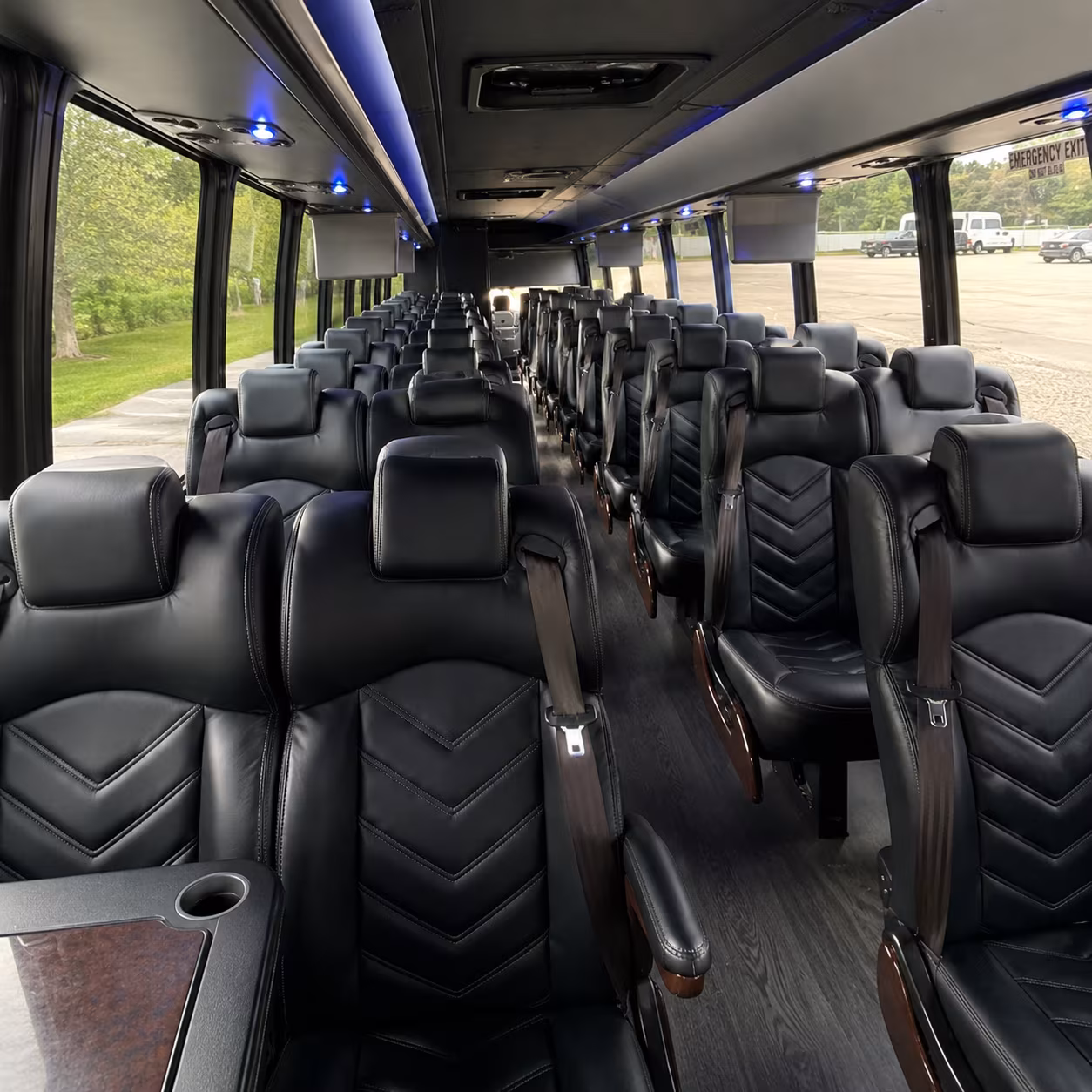 miami 28 passenger minibus interior