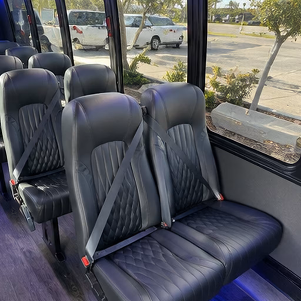 miami 30 passenger minibus interior