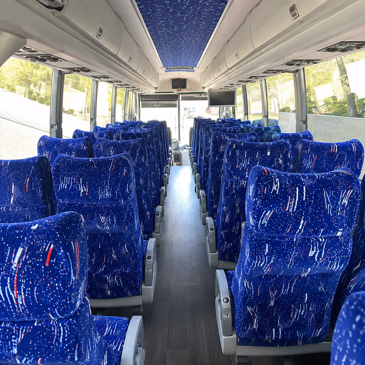 miami 50 passenger charter bus interior