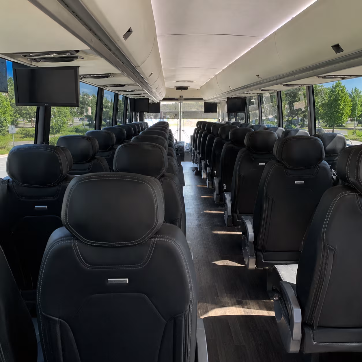 miami charter bus interior
