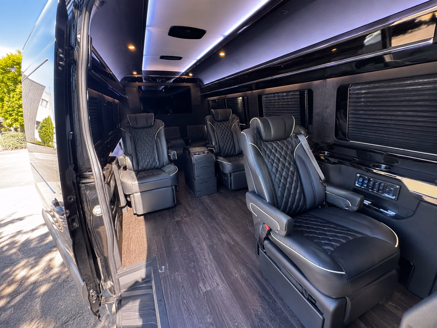 sprinter vans and shuttle buses for miami waterfront wedding venues